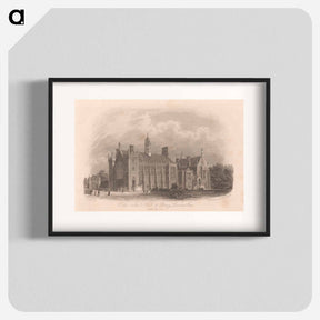 アートポスター-The New Hall and Library, Lincoln's Inn from the South East
 - イェール大学アートギャラリー Poster.