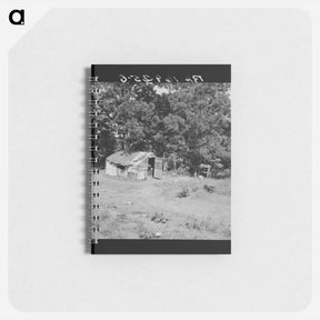 アートメモ帳-Family camped on U.S. Highway 63. Cache County, Oklahoma. - ドロテア ラング Memo.