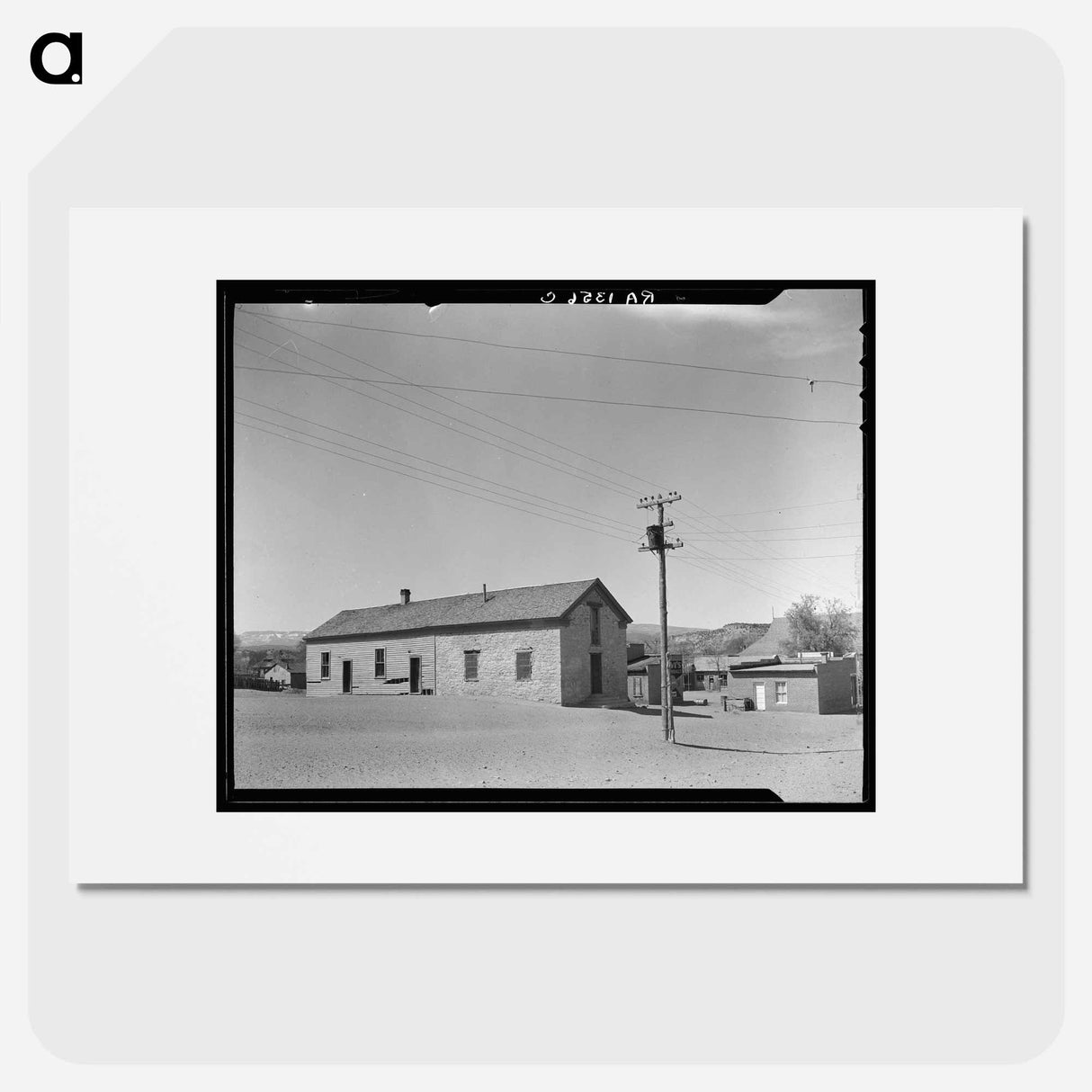 High school in Escalante, Utah - Dorothea Lange Poster.