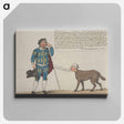 アートパネル-Launce and His Dog Crab
 - イェール大学アートギャラリー Canvas.