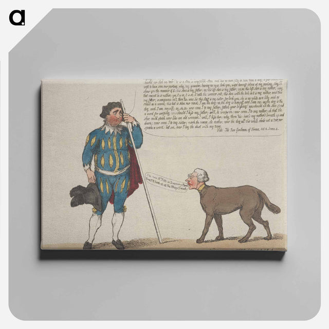 アートパネル-Launce and His Dog Crab
 - イェール大学アートギャラリー Canvas.