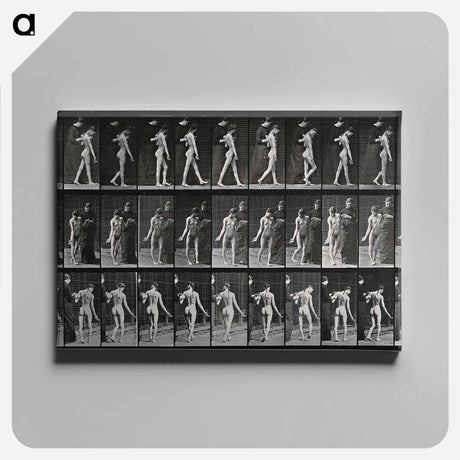 アートパネル-Collotype of a Girl with Nurse
 - エドワード マイブリッジ Canvas.