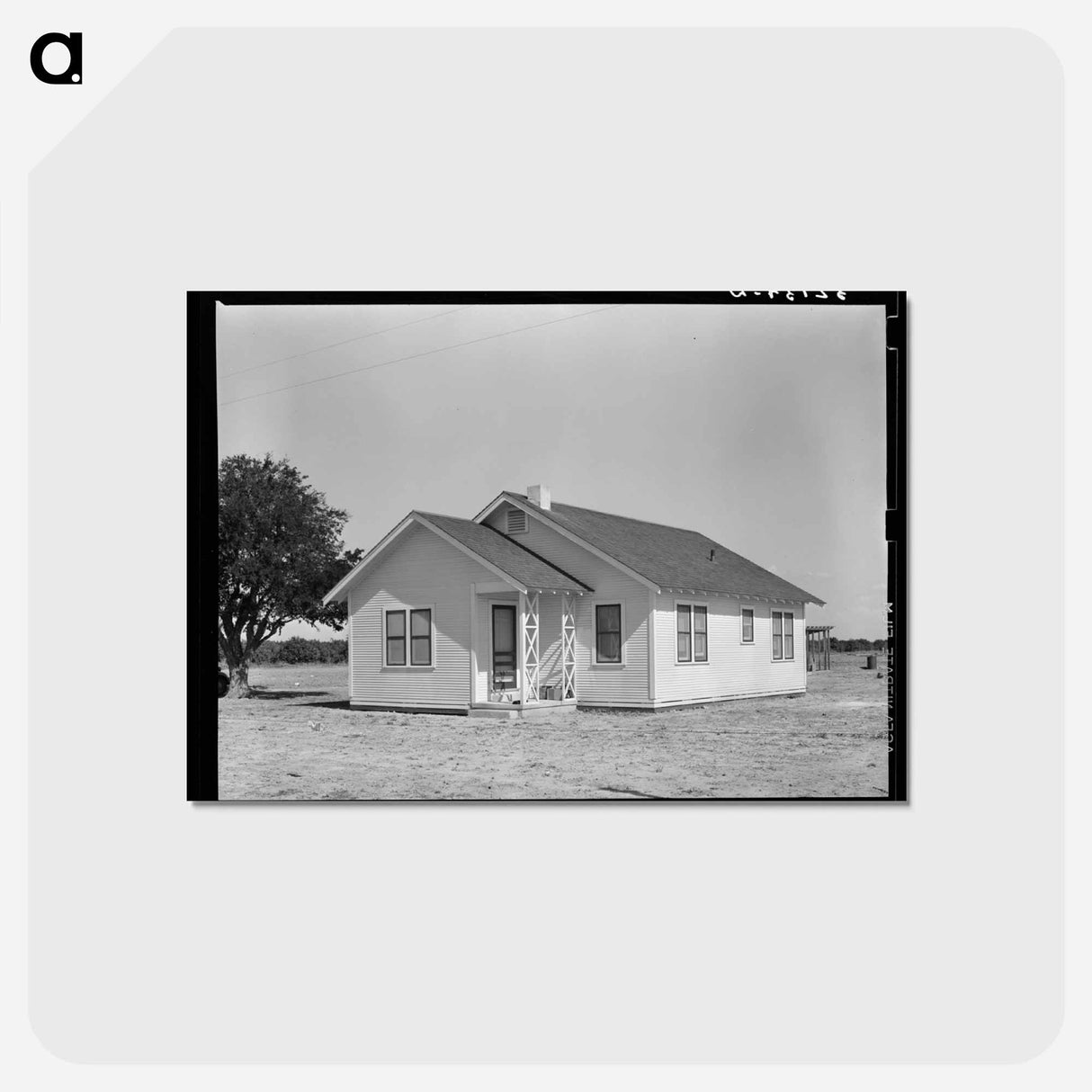 アートポストカード-Tenant Purchase Farm Home
 - ラッセル リー Postcard.