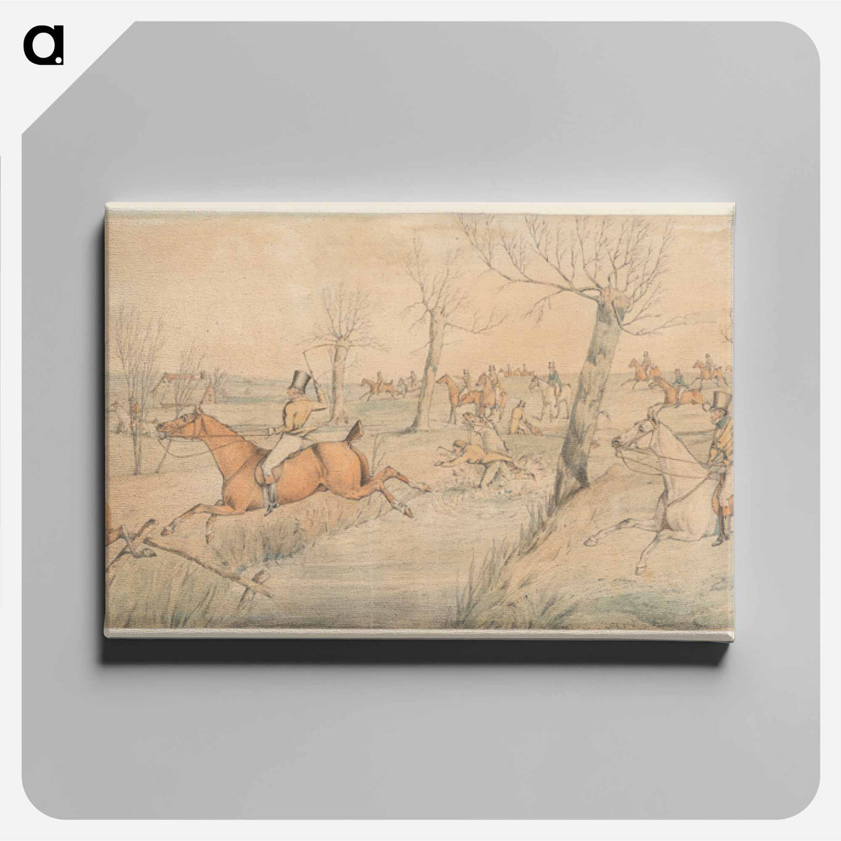 アートパネル-Foxhunting: Full Cry
 - イェール大学アートギャラリー Canvas.