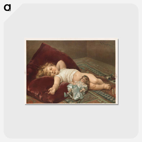 アートポストカード-Sleeping Baby
 - ボストン公共図書館 Postcard.