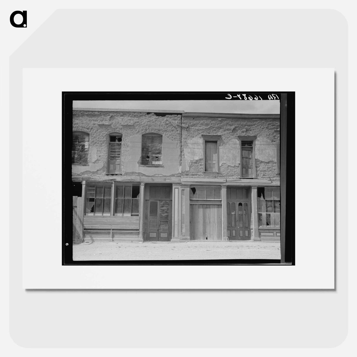 Crumbling buildings in Tombstone, Arizona - Dorothea Lange Poster.