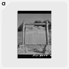 アートポストカード-Salmon, Idaho Sign
 - ラッセル リー Postcard.