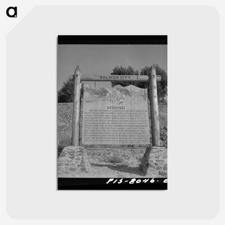 アートポストカード-Salmon, Idaho Sign
 - ラッセル リー Postcard.