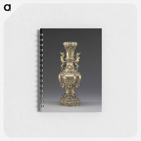 アートメモ帳-Lobed Vase with Animal Handles
 - セントルイス美術館 Memo.