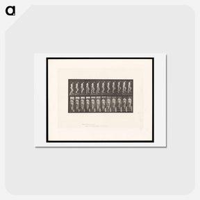 アートポストカード-Naked Man Ascending Stairs
 - エドワード マイブリッジ Postcard.