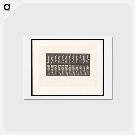 アートポストカード-Naked Man Ascending Stairs
 - エドワード マイブリッジ Postcard.