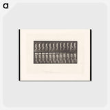アートポストカード-Naked Man Ascending Stairs
 - エドワード マイブリッジ Postcard.