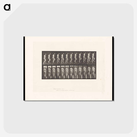アートポストカード-Naked Man Ascending Stairs
 - エドワード マイブリッジ Postcard.