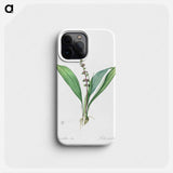 Peliosanthes teta illustration from Les liliacées - Pierre Joseph Redouté Phone Case.