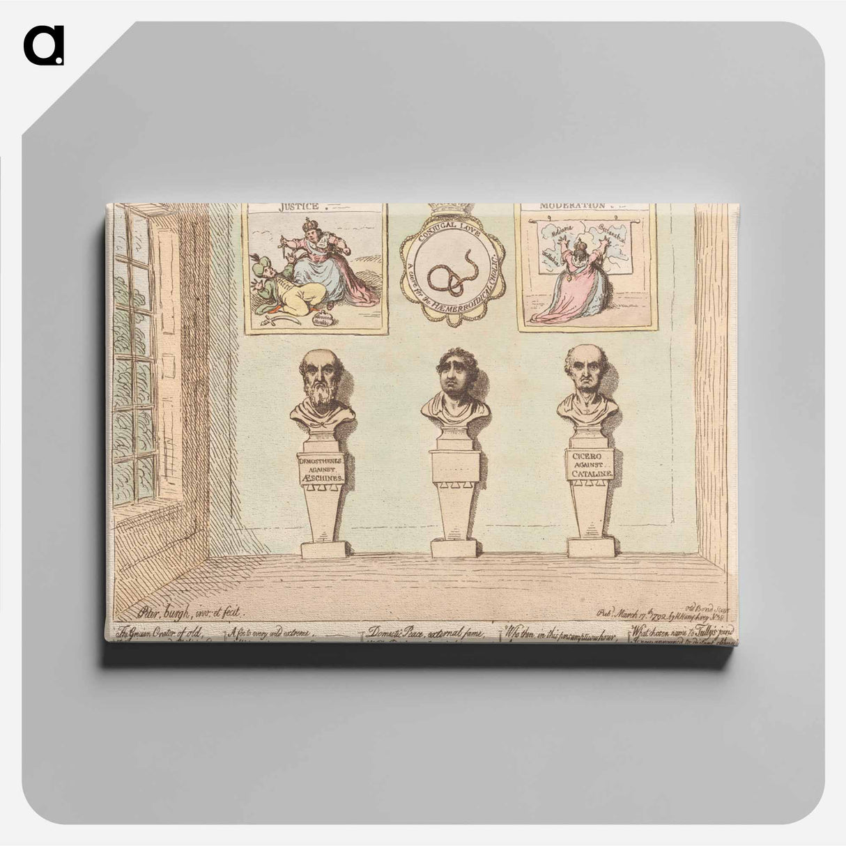 アートパネル-Design for the New Gallery of Busts and Pictures
 - イェール大学アートギャラリー Canvas.
