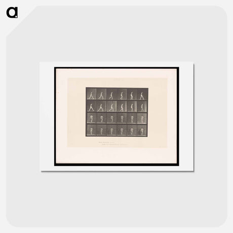 アートポストカード-Naked Woman Walking
 - エドワード マイブリッジ Postcard.