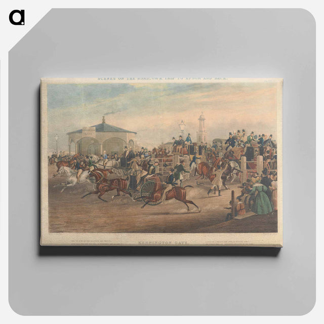 アートパネル-Scenes on the Road, or a Trip to Epsom and Back, Kennington Gate
 - イェール大学アートギャラリー Canvas.