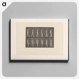アートパネル-Naked Woman Walking
 - エドワード マイブリッジ Canvas.