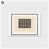 アートポストカード-Naked Woman Walking
 - エドワード マイブリッジ Postcard.