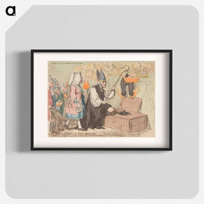 アートポスター-The Bishop of a Tun's Breeches; - or - The Flaming Eveque, Purifying the House of Office
 - イェール大学アートギャラリー Poster.