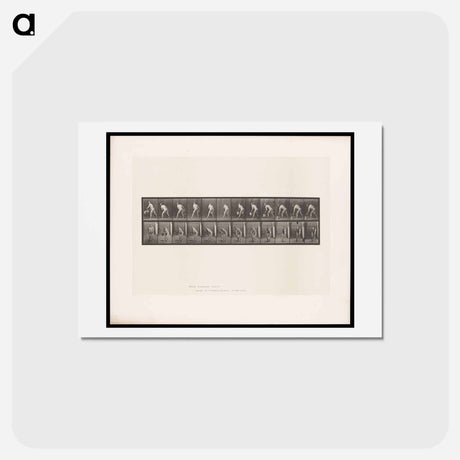 アートポストカード-Man with Bucket
 - エドワード マイブリッジ Postcard.