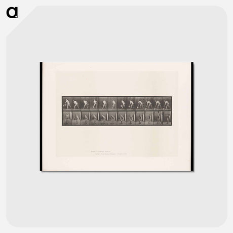 アートポストカード-Man with Bucket
 - エドワード マイブリッジ Postcard.