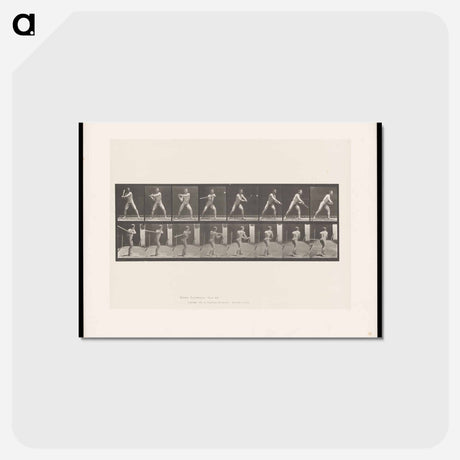 アートポストカード-Baseball Swing
 - エドワード マイブリッジ Postcard.
