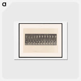アートポストカード-Weightlifting
 - エドワード マイブリッジ Postcard.