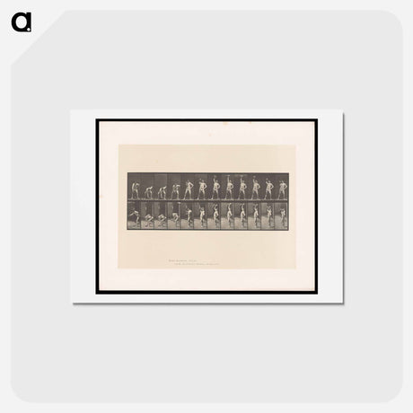 アートポストカード-Weightlifting
 - エドワード マイブリッジ Postcard.