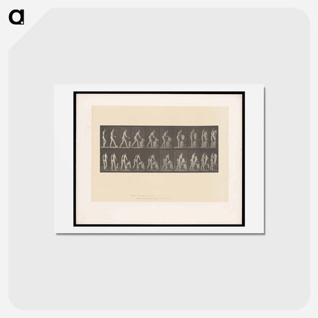 アートポストカード-Nude with Undergarment
 - エドワード マイブリッジ Postcard.