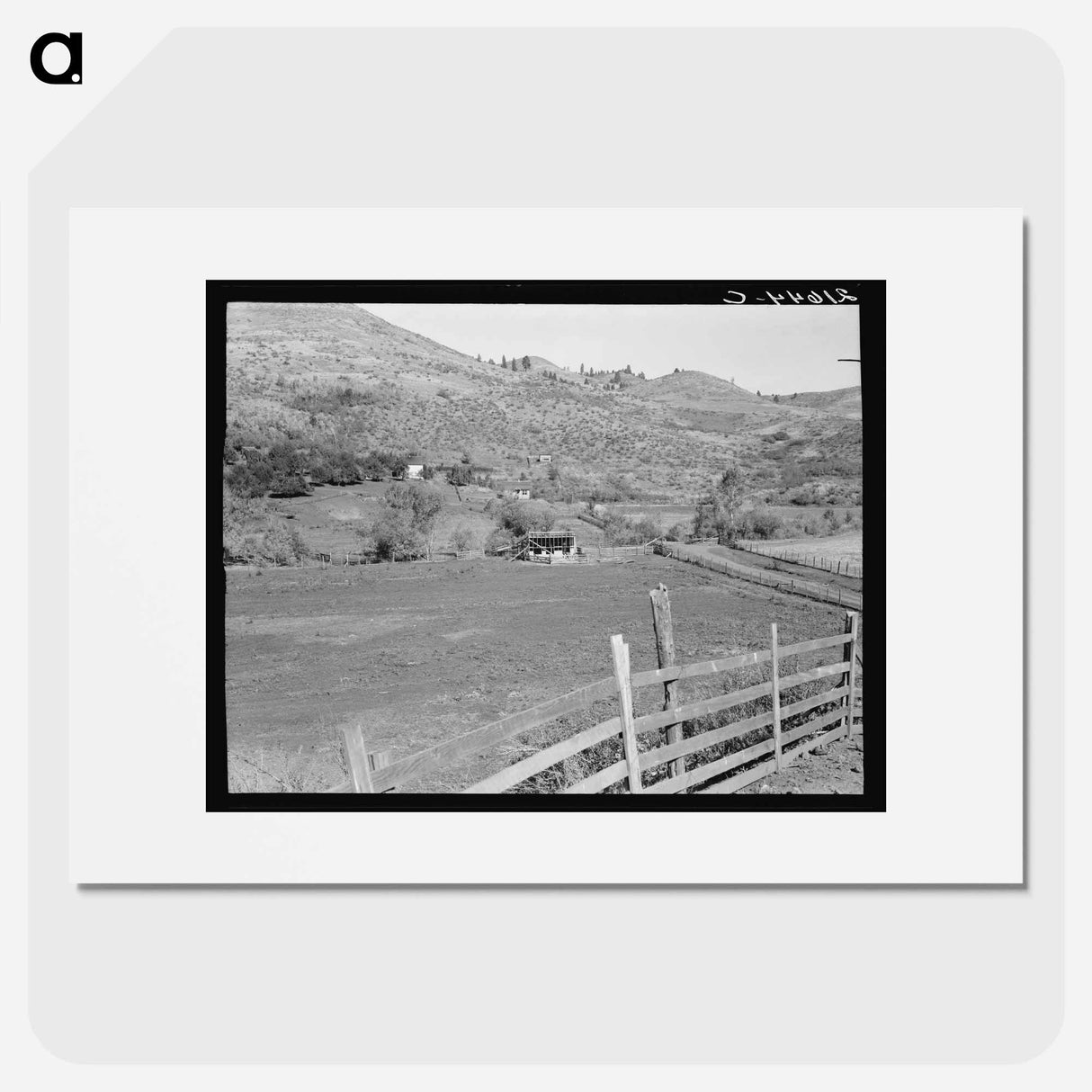 Carlock farmstead, Ola self-help sawmill co-op - Dorothea Lange Poster.