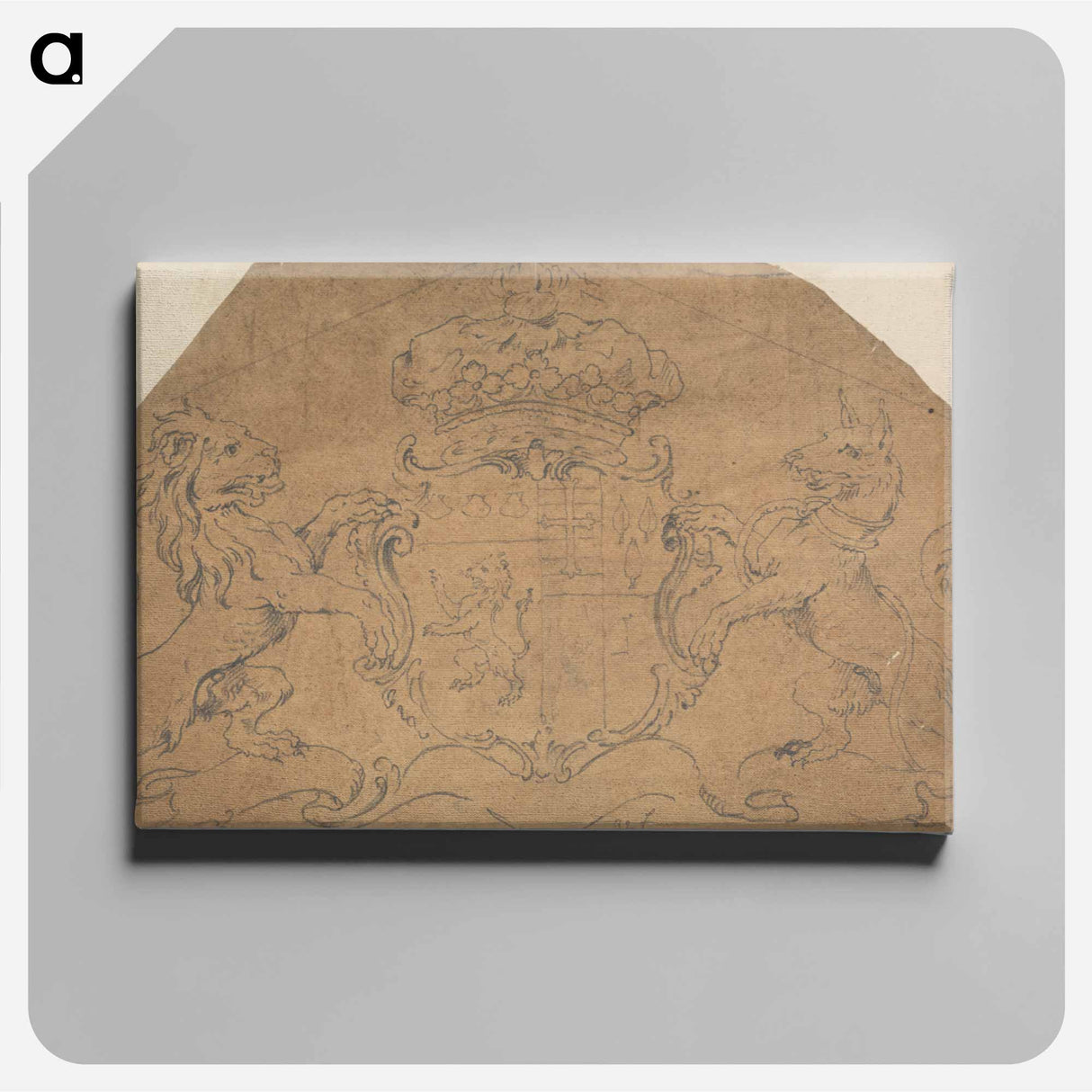 アートパネル-Design for a Panel with Coat of Arms
 - イェール大学アートギャラリー Canvas.