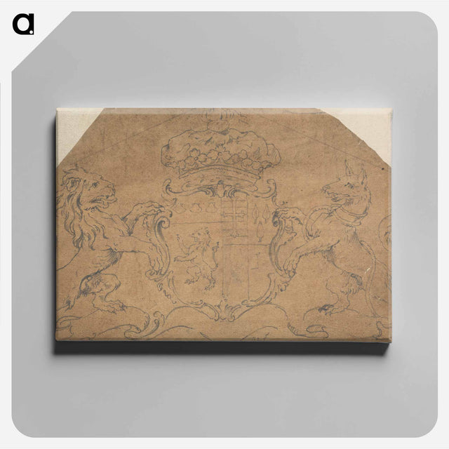 アートパネル-Design for a Panel with Coat of Arms
 - イェール大学アートギャラリー Canvas.