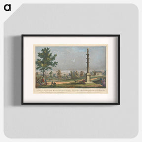 アートポスター-A View from Cap't Grenvilles Monument to the Grecian Temple in the Gardens of Earl Temple at Stow, in Buckinghamshire
 - イェール大学アートギャラリー Poster.
