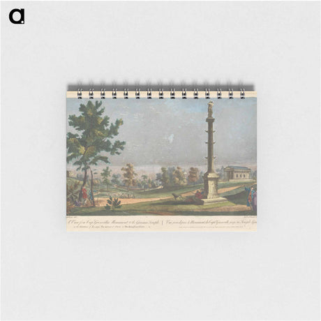 アートメモ帳-A View from Cap't Grenvilles Monument to the Grecian Temple in the Gardens of Earl Temple at Stow, in Buckinghamshire
 - イェール大学アートギャラリー Memo.