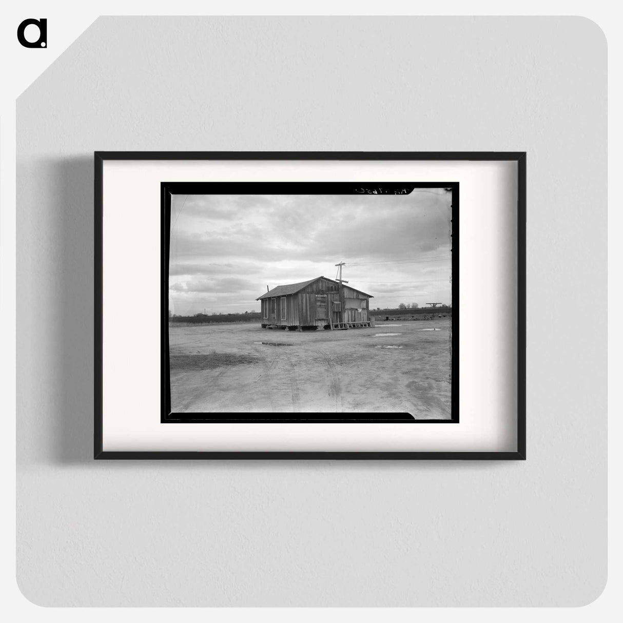 House in "Little Oklahoma," California - Dorothea Lange Poster.