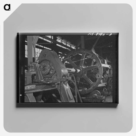 アートパネル-Unloading Cotton in Houston
 - ラッセル リー Canvas.