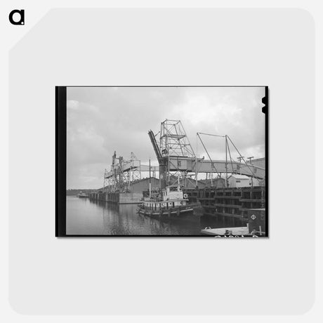 アートポストカード-Loading Dock, Port of Houston
 - ラッセル リー Postcard.