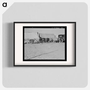 アートポスター-Camp of migratory workers. Imperial County, California. - ドロテア ラング Poster.