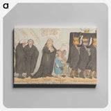 アートパネル-The Funeral Procession of Miss Regency
 - イェール大学アートギャラリー Canvas.