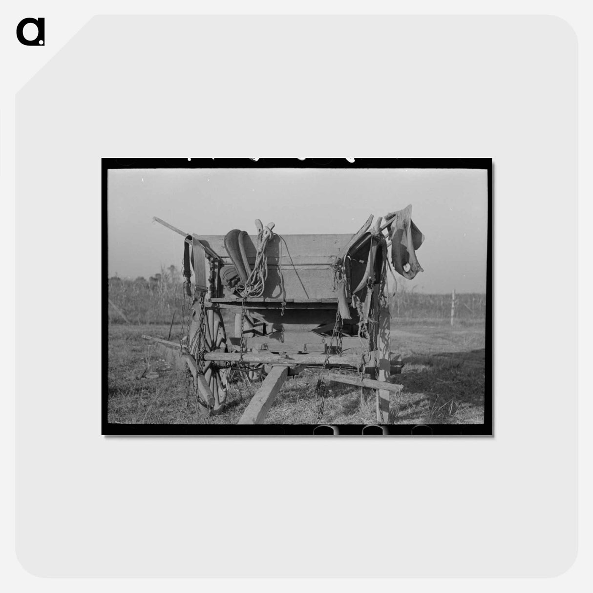 アートポストカード-Cajun Sugarcane Wagon
 - ラッセル リー Postcard.