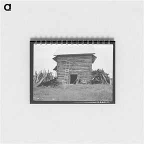 アートメモ帳-Wood stacked up preliminary to firing the tobacco - ドロテア ラング Memo.