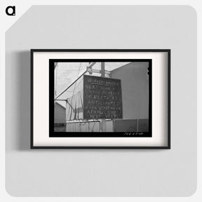 アートポスター-FSA Mobile Camp Sign
 - ラッセル リー Poster.