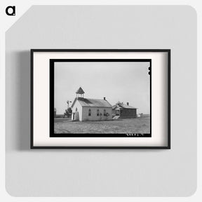 アートポスター-Sheridan County School and Church
 - ラッセル リー Poster.