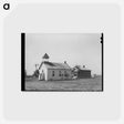 アートポストカード-Sheridan County School and Church
 - ラッセル リー Postcard.