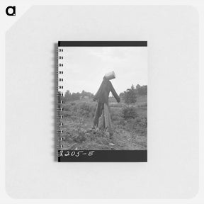 アートメモ帳-Untitled photo, possibly realted to: Scarecrow on a newly cleared field with stumps near Roxboro, North Carolina - ドロテア ラング Memo.