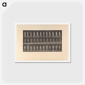 アートポストカード-Naked Woman Walking
 - エドワード マイブリッジ Postcard.