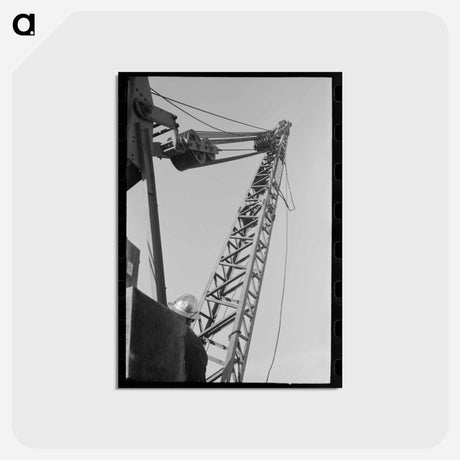 アートポストカード-Shasta Dam Crane
 - ラッセル リー Postcard.