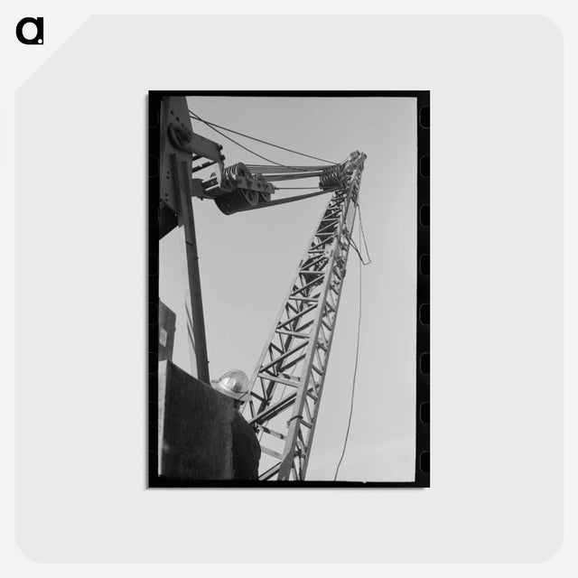 アートポストカード-Shasta Dam Crane
 - ラッセル リー Postcard.