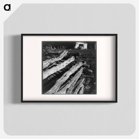 アートポスター-North central Arkansas, along U.S. 62. Split-log fence. Sourced from the Library of Congress. - ドロテア ラング Poster.